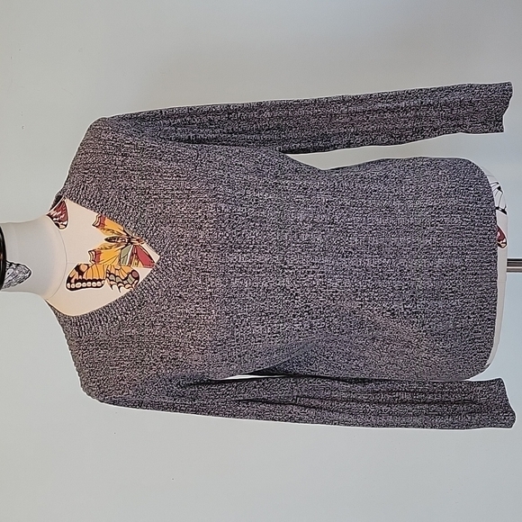 IZOD blue and gray vneck sweater 100% cotton.  Size is XL.  Very good condition. - Picture 1 of 6